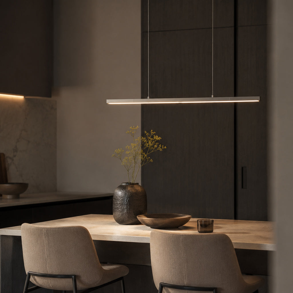Hanglamp Bande 4906ST staalkleurige hanglamp met cable lift