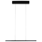 Hanglamp Bande 4906ZW zwarte hanglamp met cable lift 80cm breed