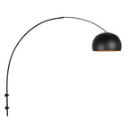 Wandlamp Globe Black 4909ZW booglamp zwart/goud E27