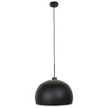 Hanglamp Globe Black 4913ZW zwart/goud Ø40 sfeervolle pendel