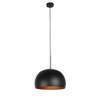 Hanglamp Globe Black 4913ZW zwart/goud Ø40 sfeervolle pendel