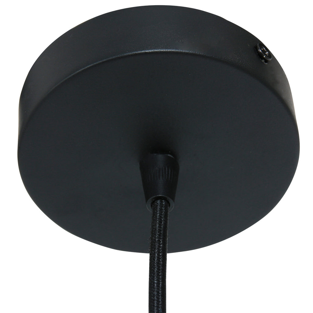 Hanglamp Globe Black 4913ZW zwart/goud Ø40 sfeervolle pendel