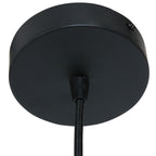 Hanglamp Globe Black 4913ZW zwart/goud Ø40 sfeervolle pendel