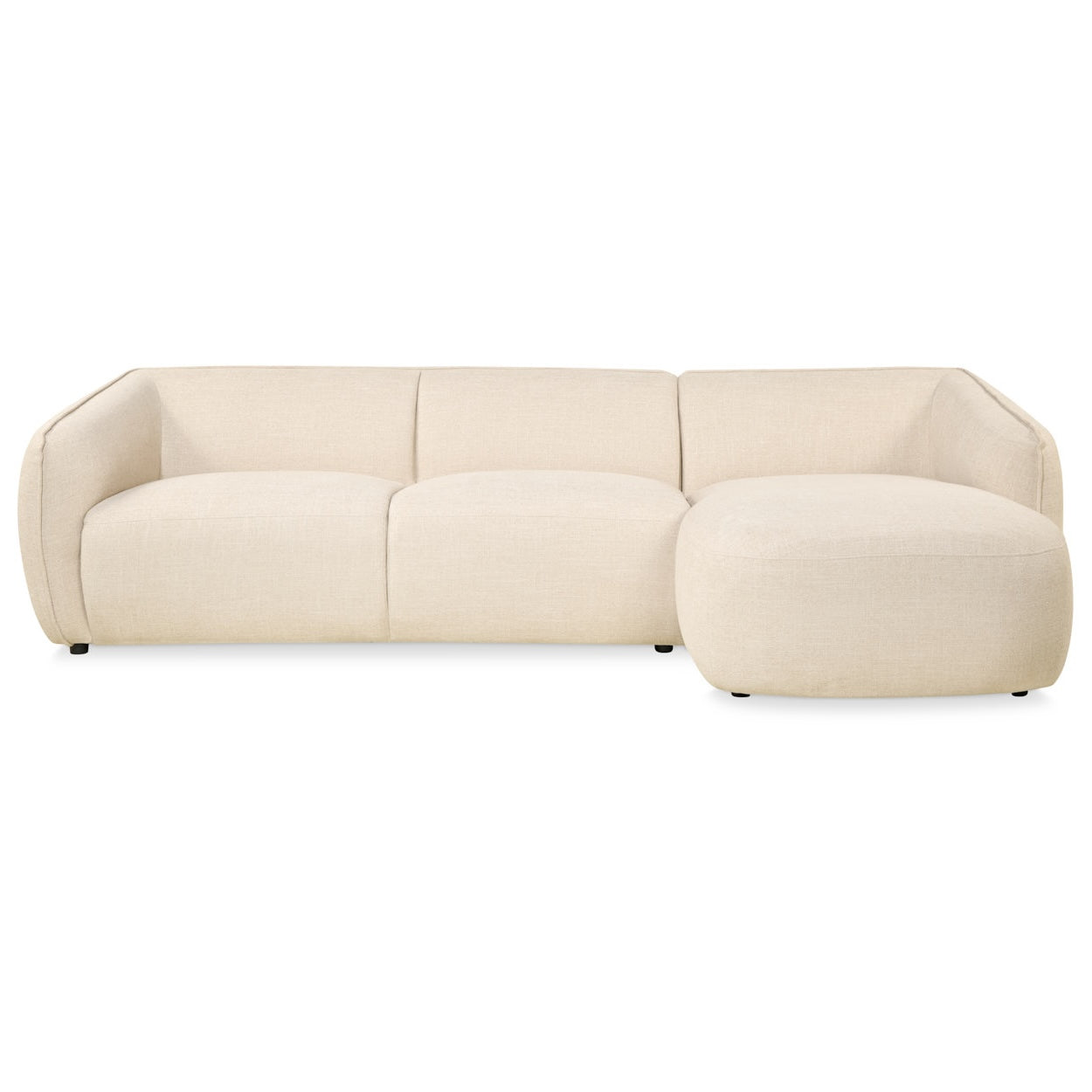Hoekbank Laila - Stof Beige Rechts