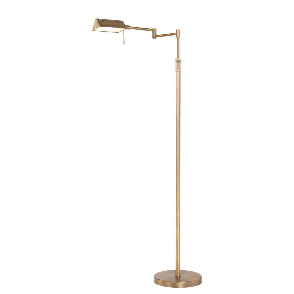 Bronskleurige vloerlamp Karl 5895BR met dimmer en in hoogte verstelbaar