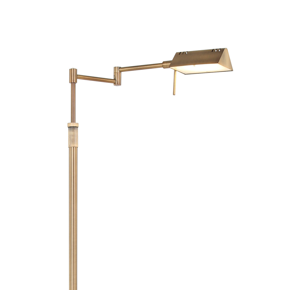 Bronskleurige vloerlamp Karl 5895BR met dimmer en in hoogte verstelbaar