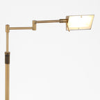 Bronskleurige vloerlamp Karl 5895BR met dimmer en in hoogte verstelbaar