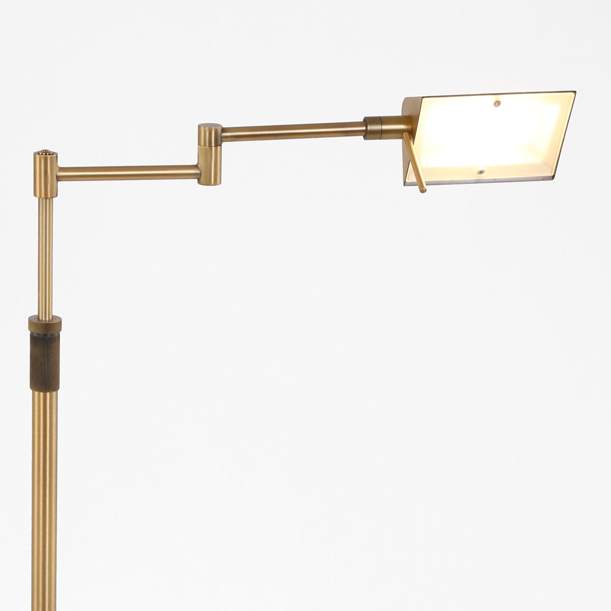 Bronskleurige vloerlamp Karl 5895BR met dimmer en in hoogte verstelbaar