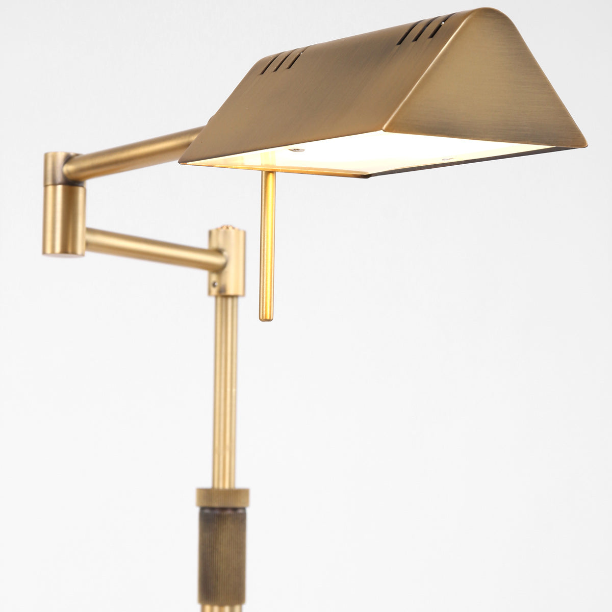 Bronskleurige vloerlamp Karl 5895BR met dimmer en in hoogte verstelbaar