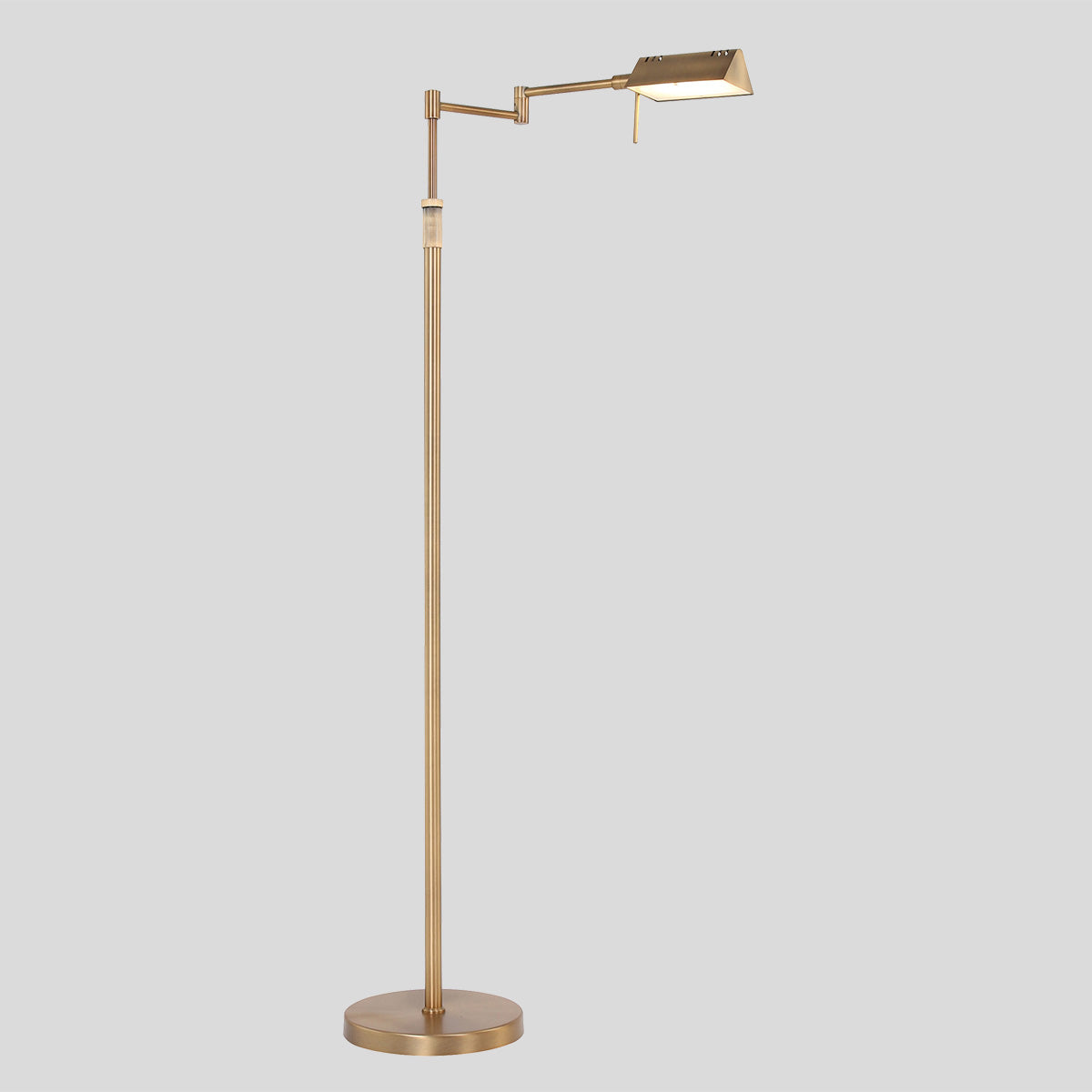 Bronskleurige vloerlamp Karl 5895BR met dimmer en in hoogte verstelbaar
