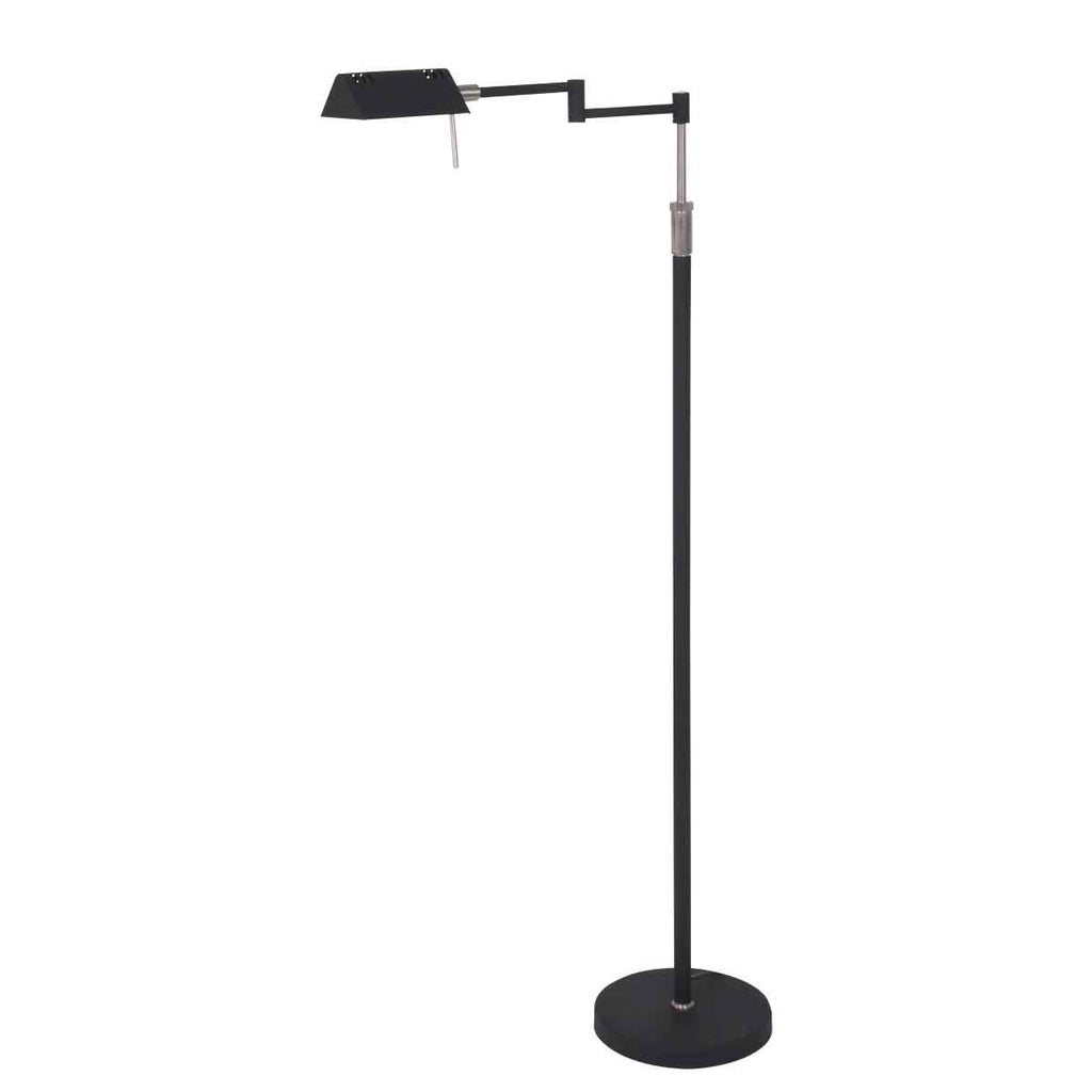 Zwarte vloerlamp Karl 5895ZW met dimmer en in hoogte verstelbaar