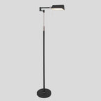 Zwarte vloerlamp Karl 5895ZW met dimmer en in hoogte verstelbaar