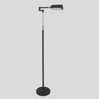 Zwarte vloerlamp Karl 5895ZW met dimmer en in hoogte verstelbaar