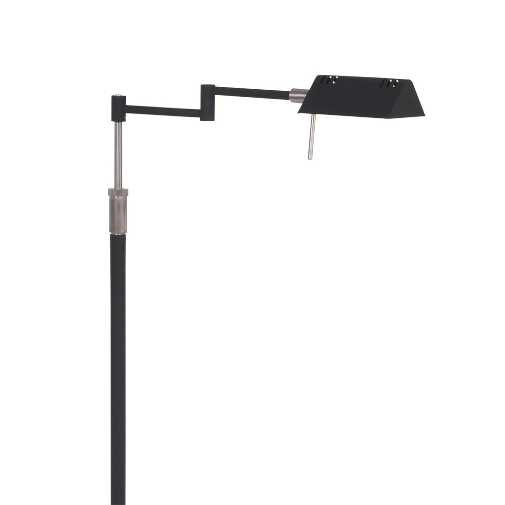 Zwarte vloerlamp Karl 5895ZW met dimmer en in hoogte verstelbaar