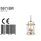 Hanglamp Pimpernel 5971BR Brons