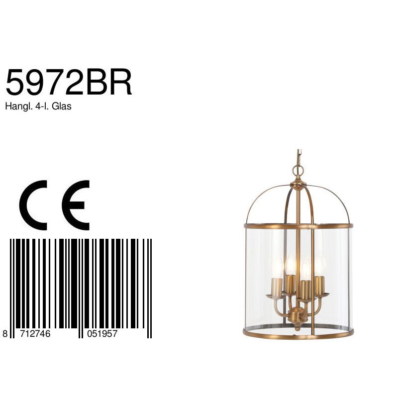 Hanglamp Pimpernel 5972BR Brons