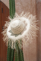 Zonnehoed - gevlochten bamboe - The Pantai (60x10cm)