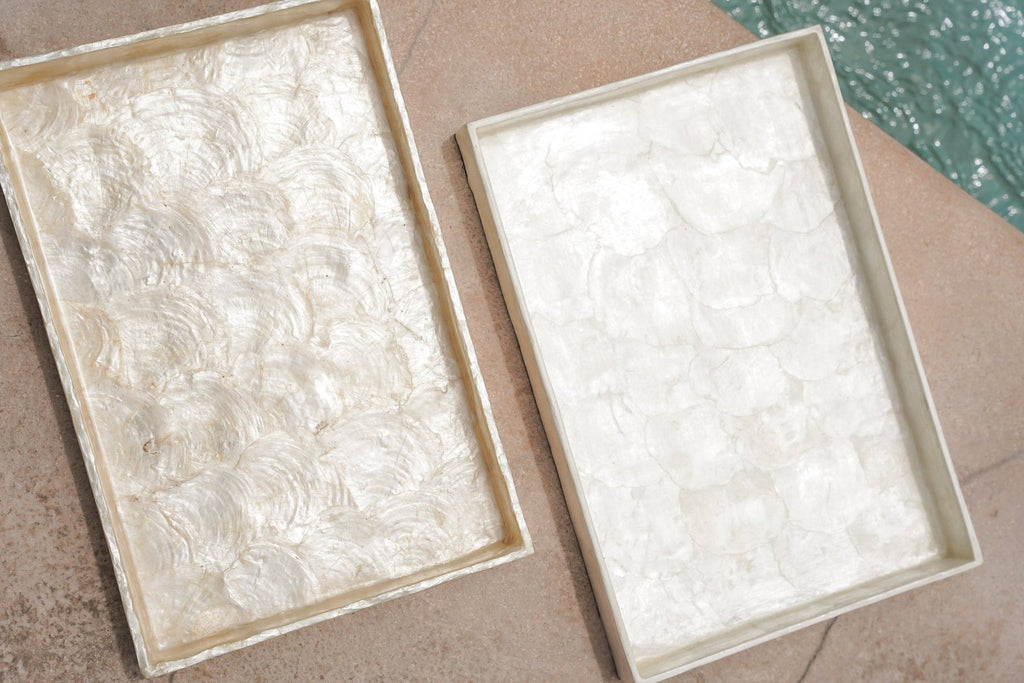 The Capiz Plate – White