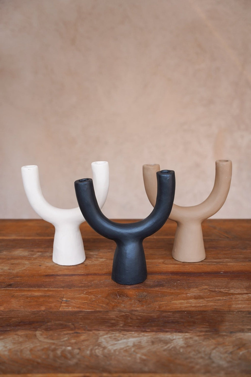 Bruine Kandelaar - Terracotta - The Pohon