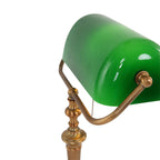 Tafellamp Ancilla 6185BR bronzen notarislamp met trekschakelaar