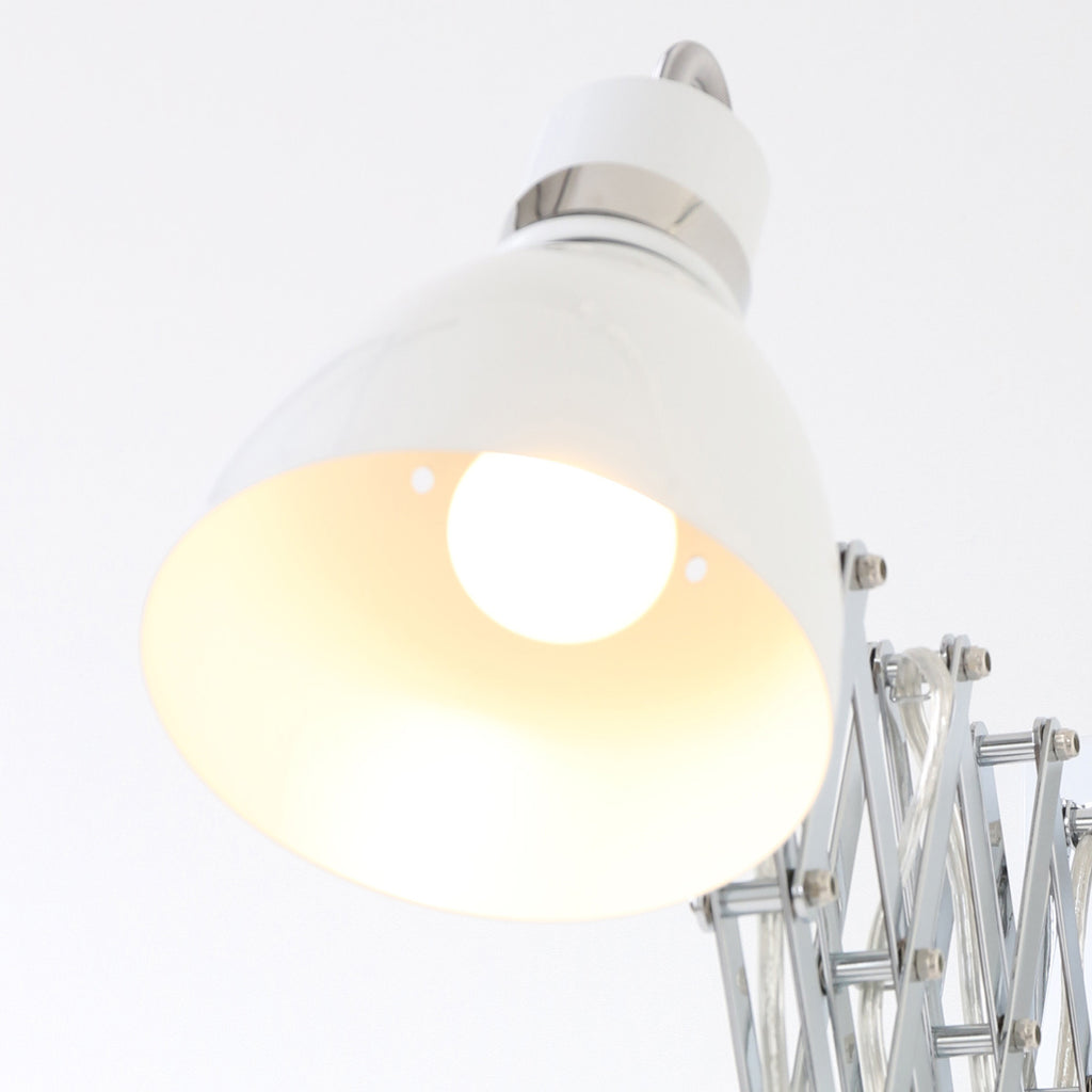Wandlamp Spring 6290W wit met E27 fitting en draaidimmer