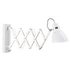 Wandlamp Spring 6290W wit met E27 fitting en draaidimmer