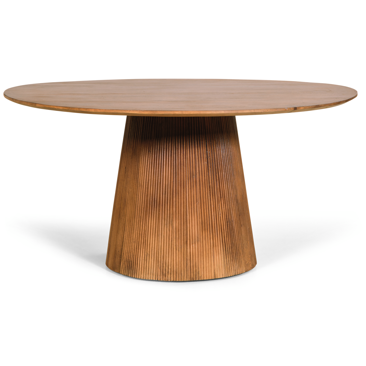 Eettafel Mokka Rond - Lichtbruin Ø150cm