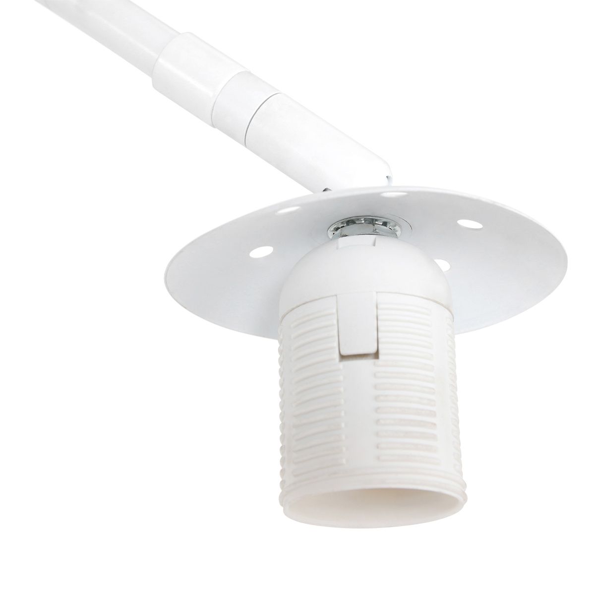 Vloerlamp Sparkled Light 7268W+K1066KS Wit-Fluweel Goud