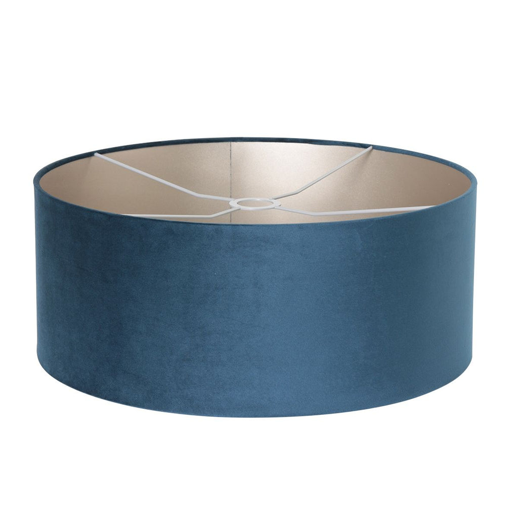 Vloerlamp Sparkled Light 7268W+K1066ZS Wit-Fluweel Blauw