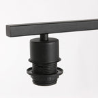 Zwarte tafellamp Stang 7195ZW met zwart linnen kap