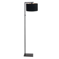 Vloerlamp Stang 7196ZW Zwart + Kap Zwart Linnen