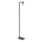 Vloerlamp Stang 7196ZW Zwart + Kap Zwart Linnen