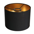 Tafellamp Stang 7197ZW Zwart + Zwart Linnen kap