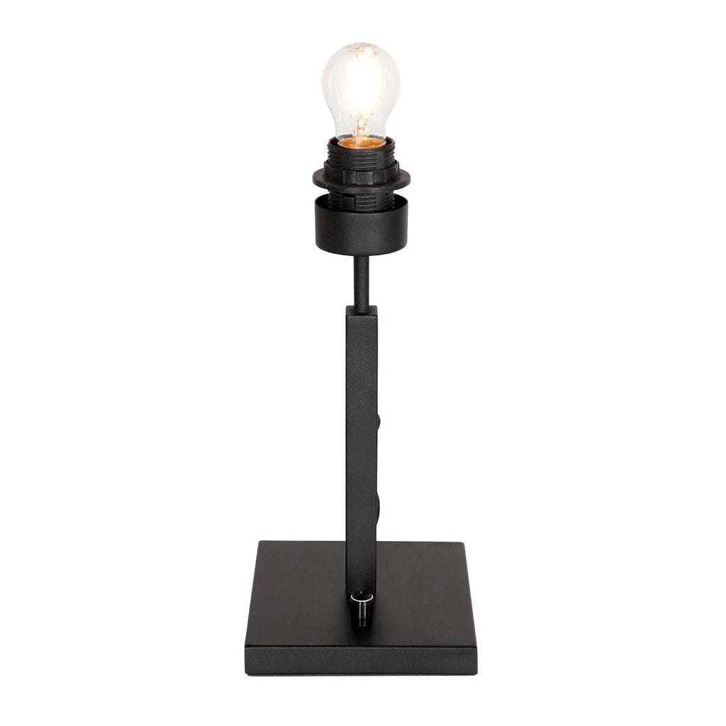 Tafellamp Stang 7197ZW Zwart + Zwart Linnen kap