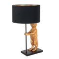 Goud met zwarte tafellamp Animaux