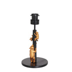 Tafellamp Animaux 3127ZW+K26762S Zwart-Zwart Linnen