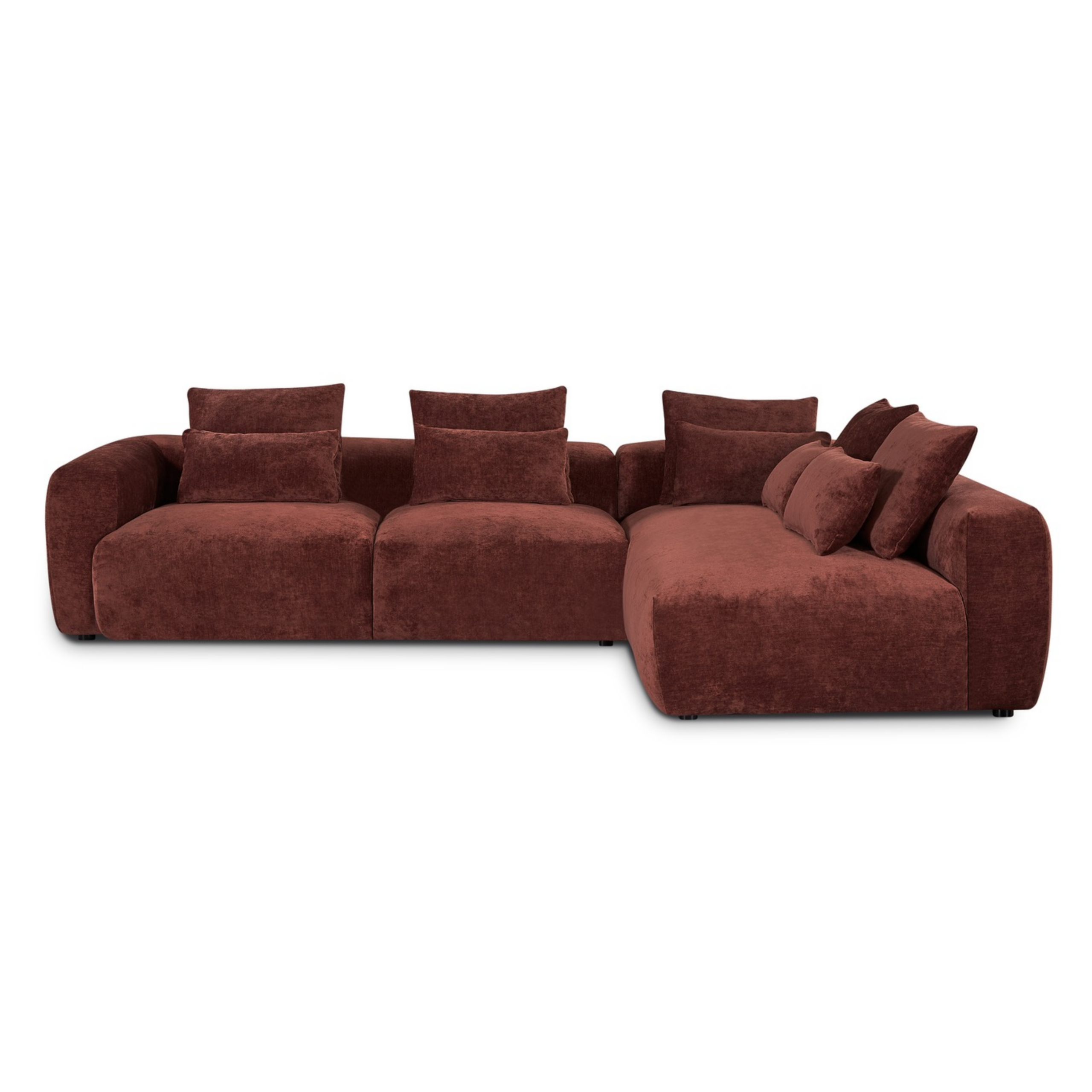 Hoekbank June - Burgundy Rechts
