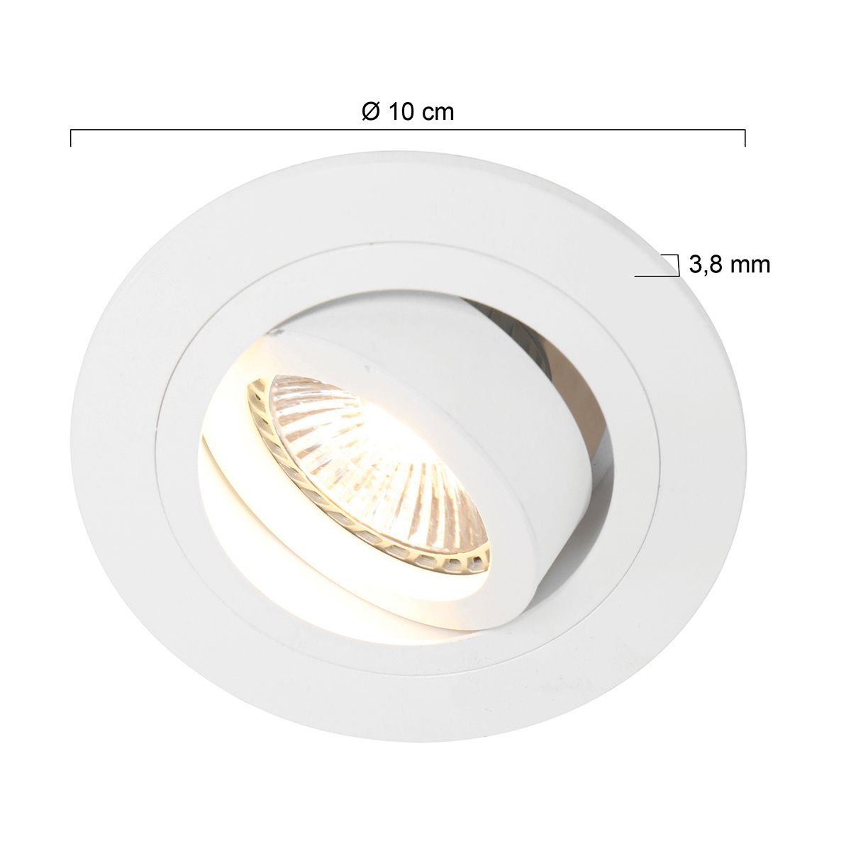 Inbouwspot Pélite spot 7304W Wit