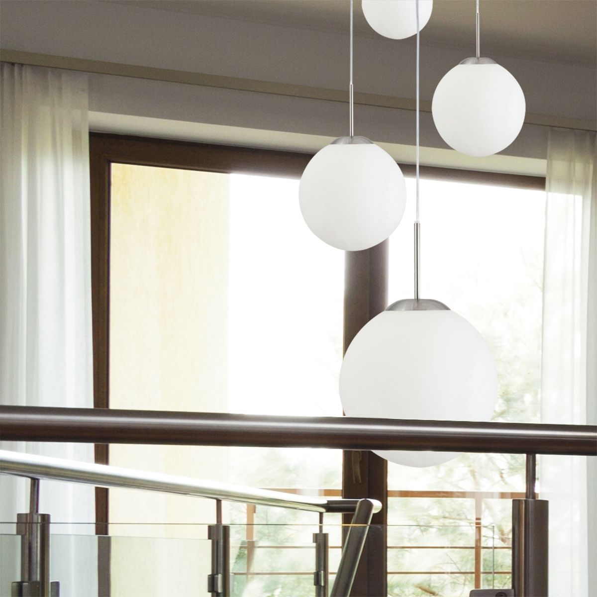 Plafondlamp Bollique 7376ST Staal