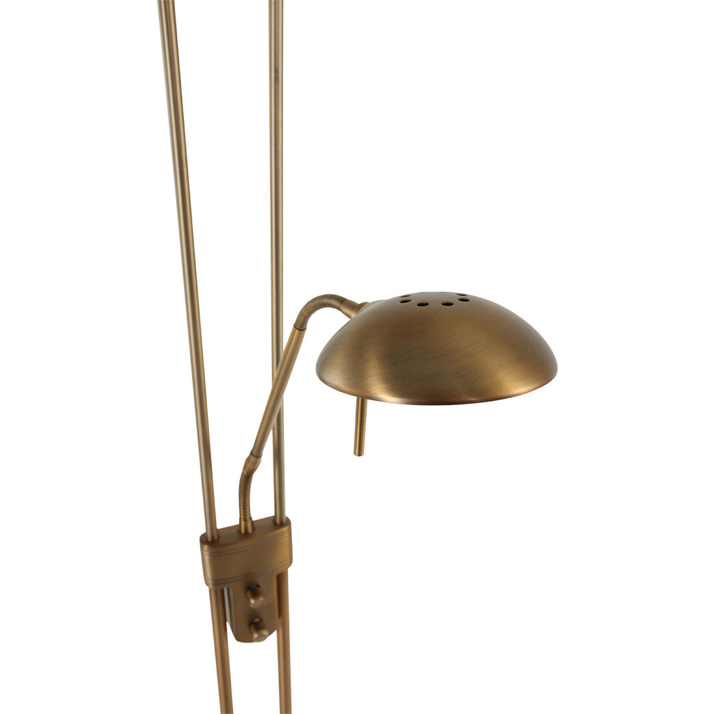 Vloerlamp Biron 7500BR Brons met twee dimmers 2700 Kelvin