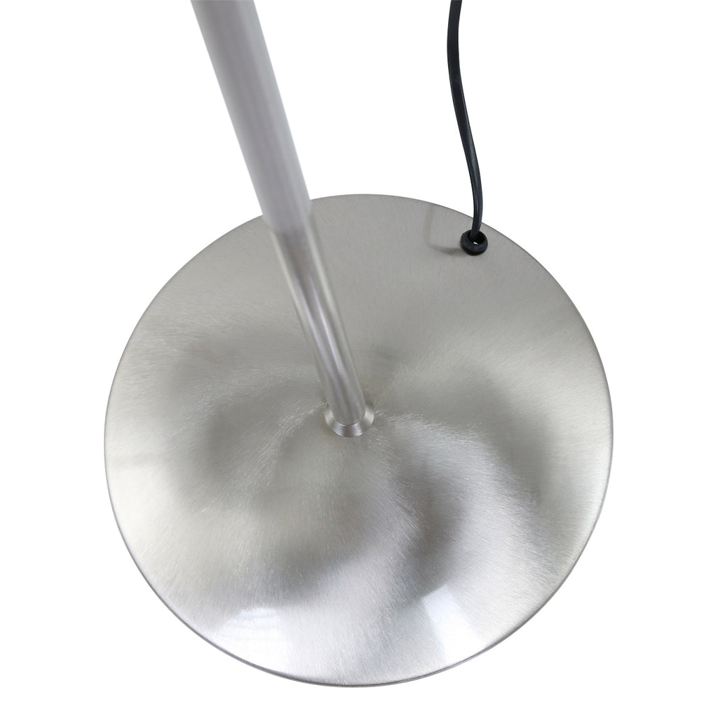 Vloerlamp Biron 1 lichts 7501ST Staal met dimmer 2700 Kelvin