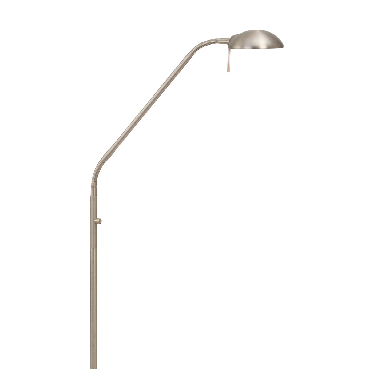 Vloerlamp Biron 1 lichts 7501ST Staal met dimmer 2700 Kelvin