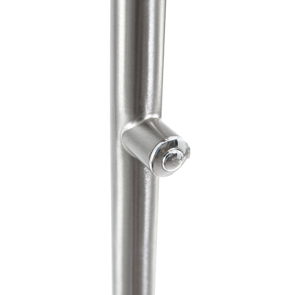 Vloerlamp Biron 1 lichts 7501ST Staal met dimmer 2700 Kelvin