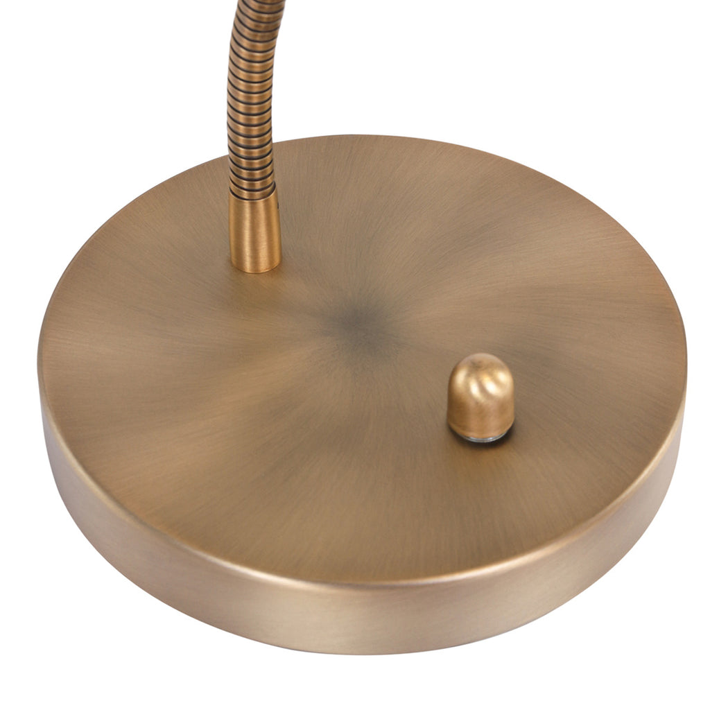 Bronskleurige tafellamp Biron 1 lichts 7502BR met draai dimmer 2700 Kelvin
