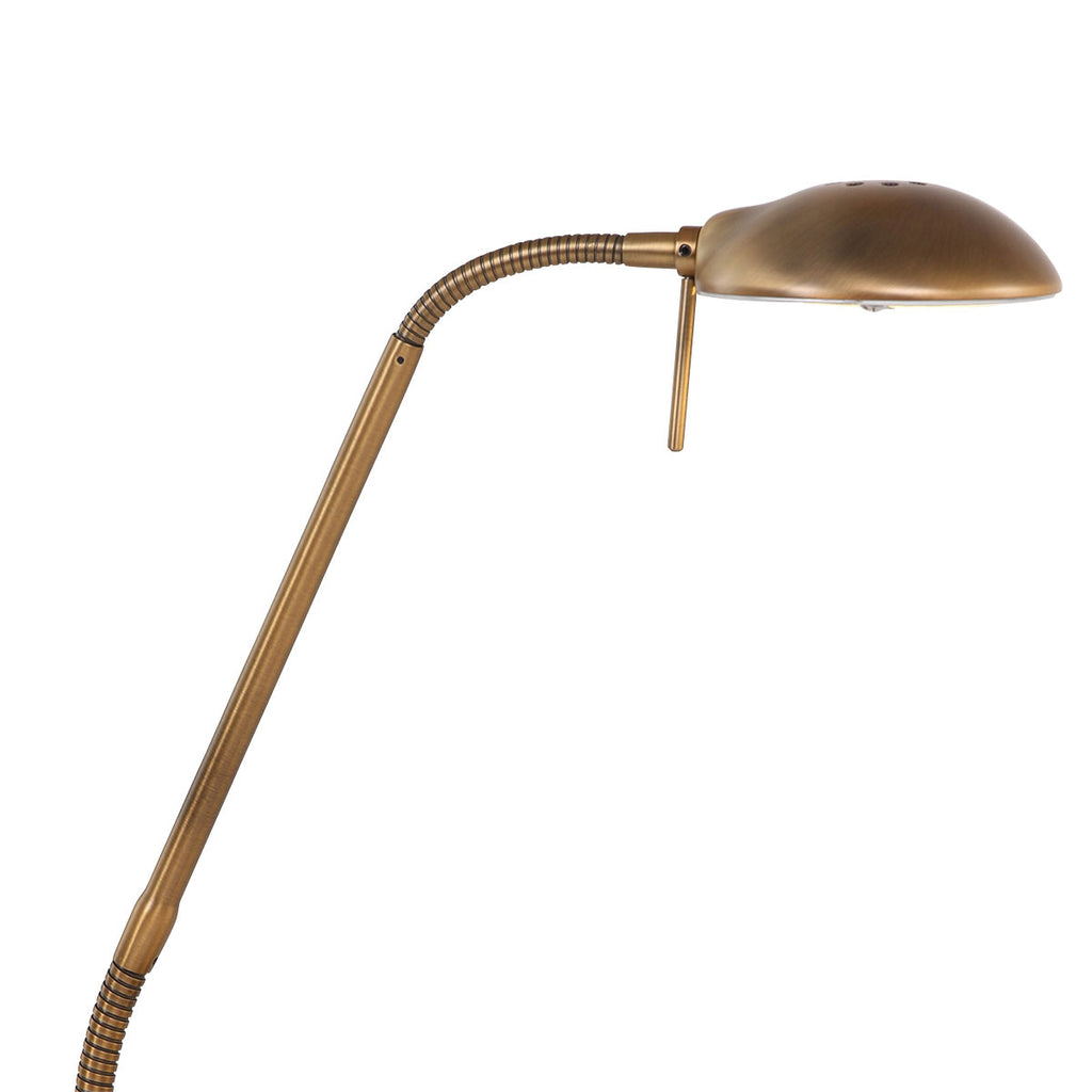 Bronskleurige tafellamp Biron 1 lichts 7502BR met draai dimmer 2700 Kelvin