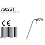Stalen tafellamp Biron 1 lichts 7502ST met draai dimmer 2700 Kelvin