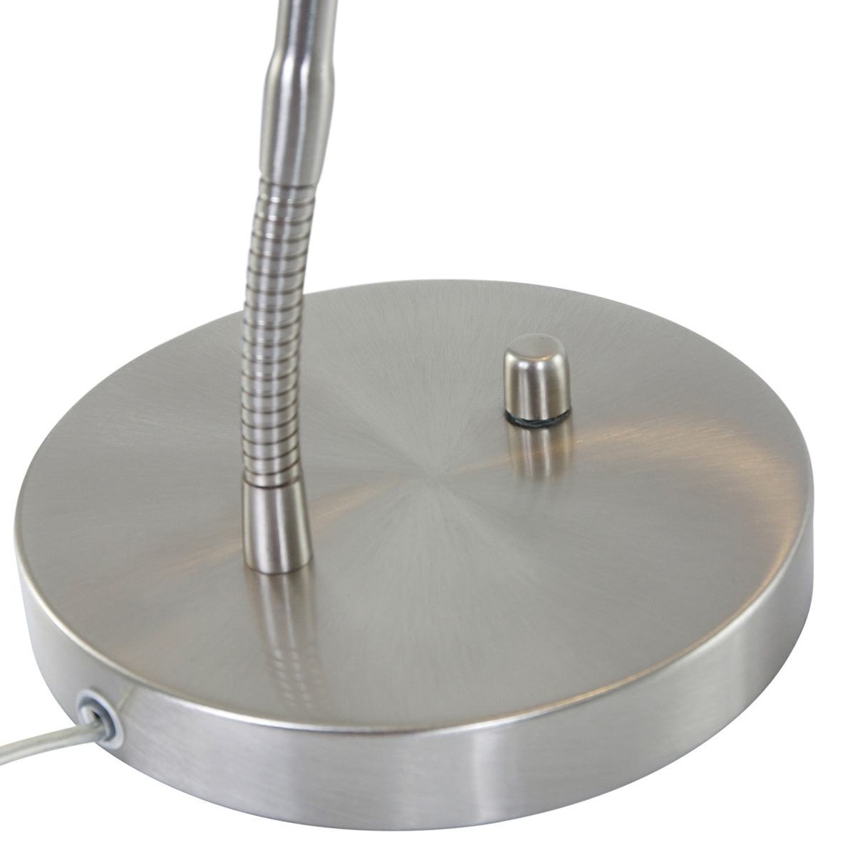 Stalen tafellamp Biron 1 lichts 7502ST met draai dimmer 2700 Kelvin