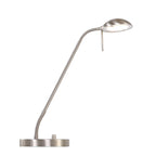Stalen tafellamp Biron 1 lichts 7502ST met draai dimmer 2700 Kelvin