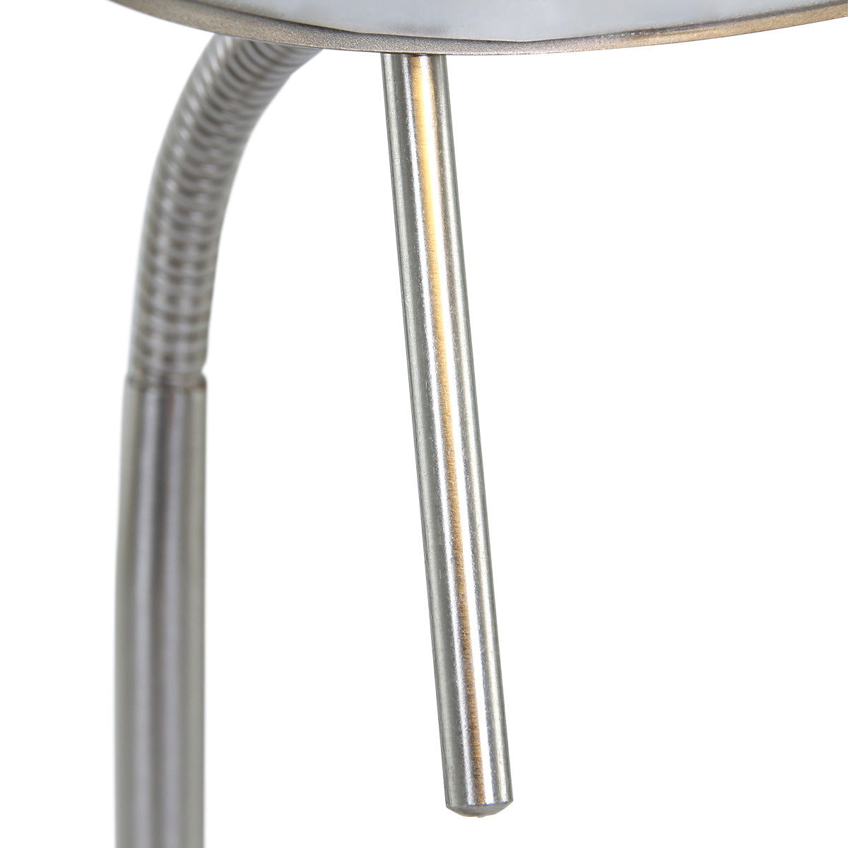 Stalen tafellamp Biron 1 lichts 7502ST met draai dimmer 2700 Kelvin