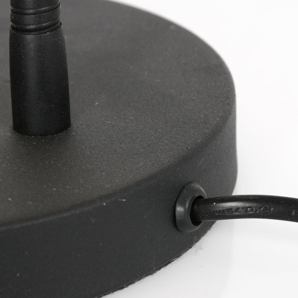 Zwarte tafellamp Biron 1 lichts 7502ZW met draai dimmer 2700 Kelvin